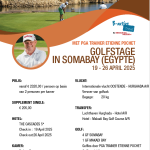 GOLFSTAGE IN EGYPTE MET ETIENNE